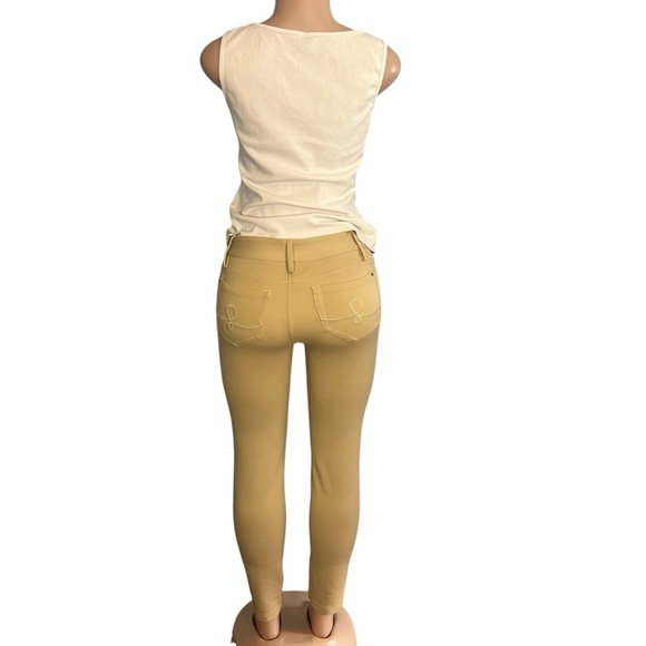 Lilly Pulitzer Worth Skinny Jeans Beige Tan Mid Rise Stretch - Picture 7 of 10